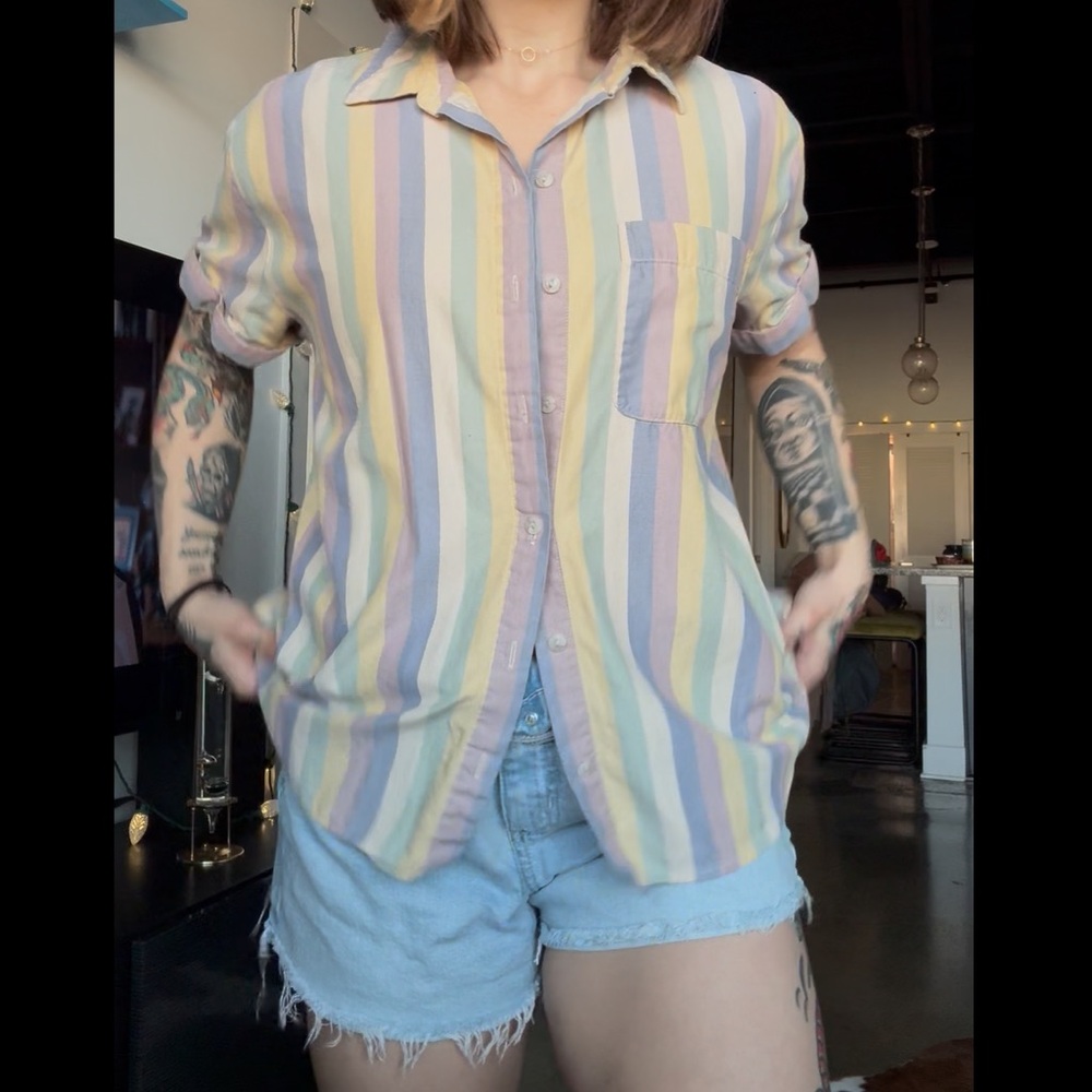 Universal Thread Multicolor Striped Men's Shirt